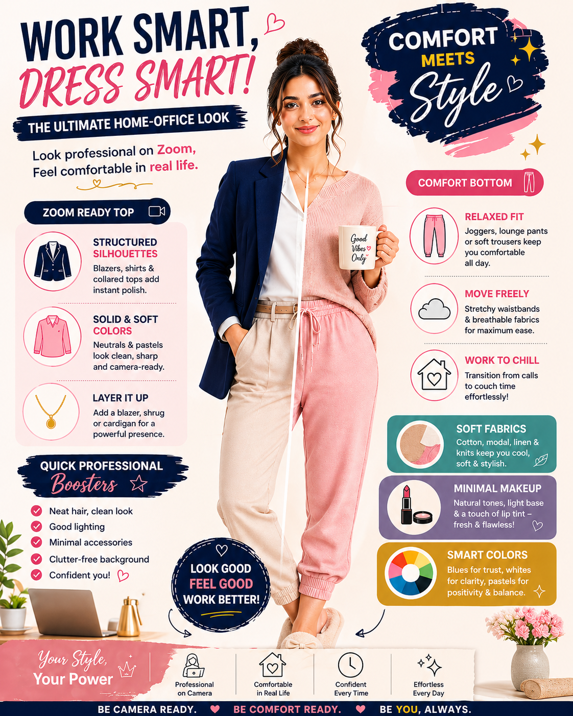✨ The Ultimate “Home-Office” Look for Girls 👩‍💻 | Look Zoom-Ready & Stay Comfortably Chic All Day 💼💫