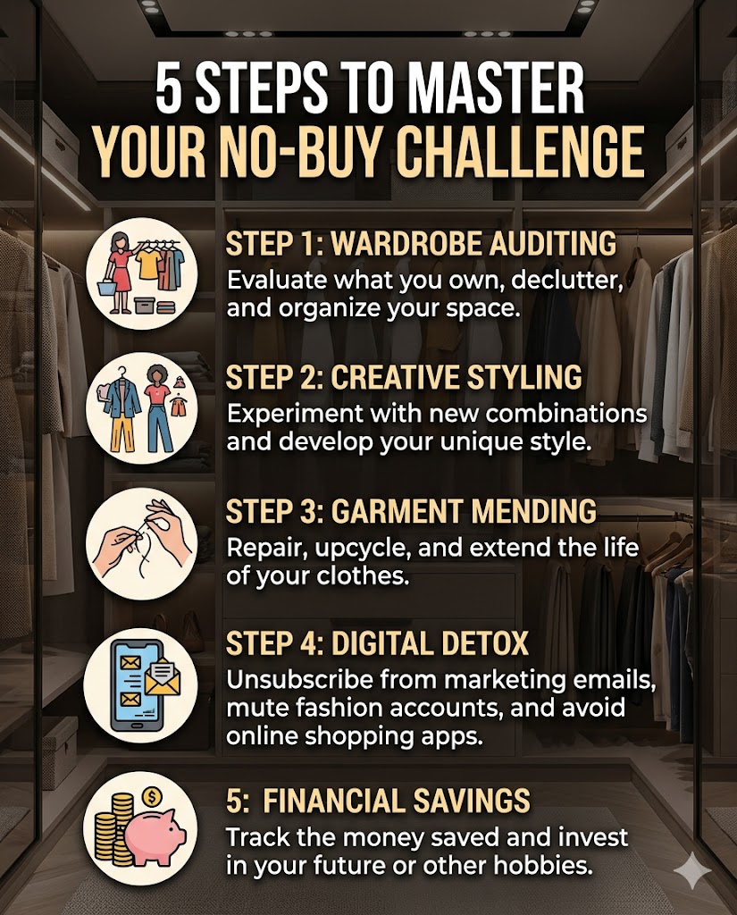 The Ultimate Guide to the No-Buy Challenge: Master Conscious Consumption and Curate Your Dream Closet