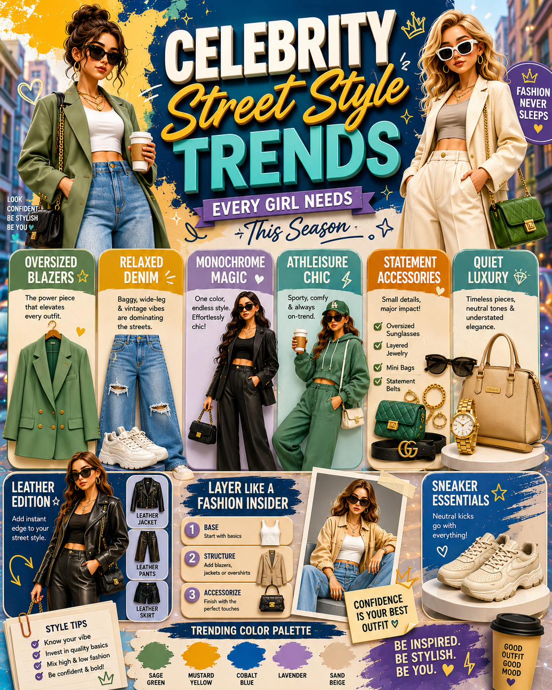 ✨ Steal the Spotlight: How to Master This Season’s Hottest Celebrity Street Style Trends for Girls 👠🔥