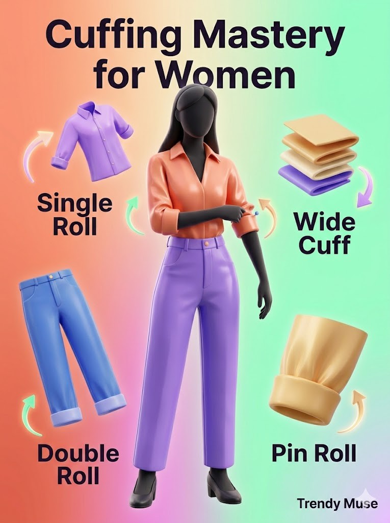 👗✨ Cuffing Techniques for Women: How to Roll Sleeves & Jeans Like a Pro for Effortless Style 💫👖