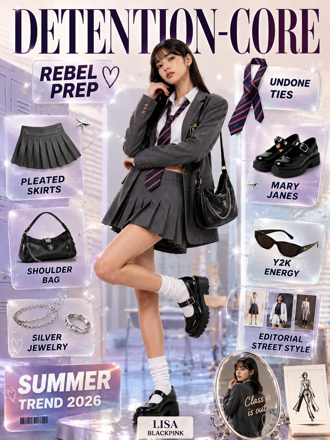 👔📚 Class Is Out: How to Master the “Detention-Core” Fashion Trend This Summer