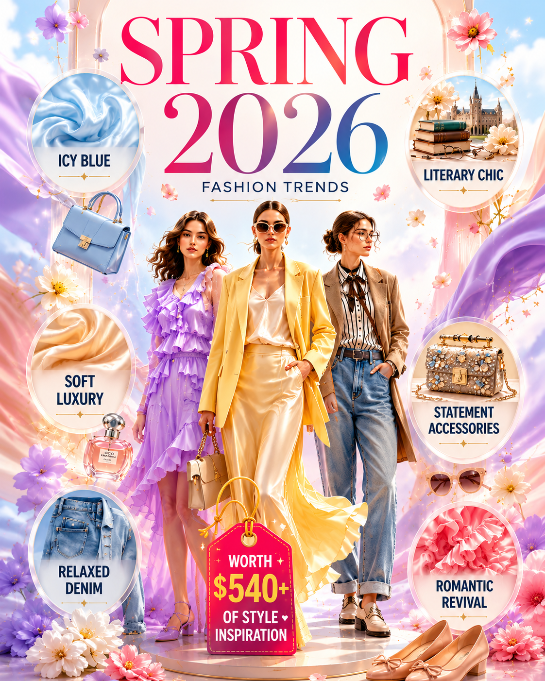 🌸 Spring 2026 Fashion Trends Everyone Will Be Obsessed With ✨ From Romantic Ruffles to Literary Chic Revival